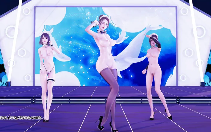 3D-Hentai Games: Hurly burly sexy maid naked dance 4K