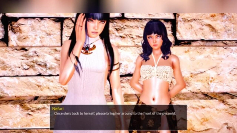 3DXXXTEEN2 Cartoon: Venerarea pulii, în stil egiptean. Sex cu desene animate porno 3D