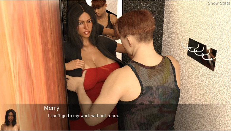 XXX Games Bunk: Project Hotwife - เกมเพลย์ - สวมบทบาท - พนักงานร้านโชว์ผ้าให้เมียสุดฮอต