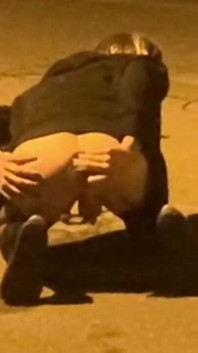 Fucking Myself in a Park with a White Dildo