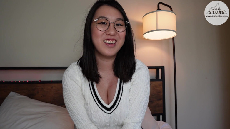 Andre Stone: Shy Nerdy Asian Girlfriend Tofu Is a Secret Nympho