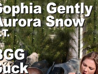 Edge Interactive Publishing: Sophia gently e Aurora snow &amp; L.T. BGG succhia leccare anale...