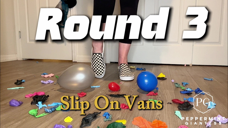 Peppermint Giantess: Will It Pop!? Giantess Feet Vs Balloons Barefoot, Sandals, Vans...