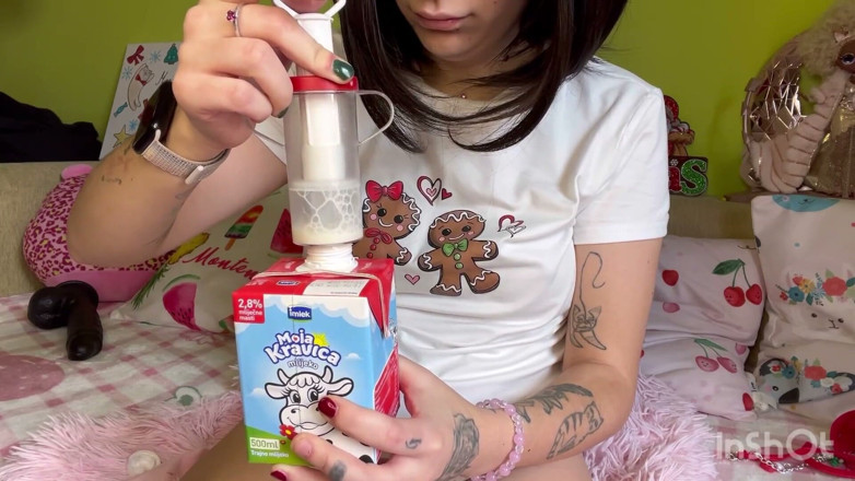 lanalovacutie: Milkshake Z mého zadku Mléčný klystýr