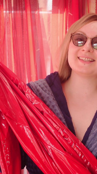 Try on Haul: Red Pvc Catsuit and Shiny Cotset, Curvy Body MILF Arya Grander