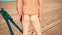 Madaussiehere: Trying on All My Swimsuits on the Beach