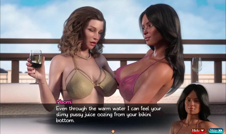 Dirty GamesXxX: Treasure Of Nadia: guy is watching two lesbian milf's with...
