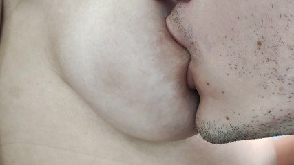 Nipple Stock: Closeup saggy tits with stretch marks