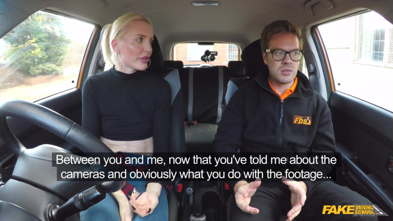 Fake Driving School: Fake Driving School - Naughty Student Driver Lexi Lou Deepthroats Instructor...