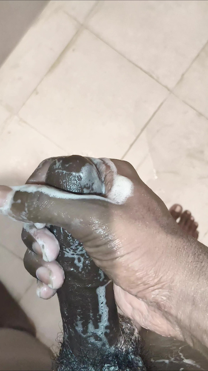 TS Azzy: TS Azzy Doing Self Pleasure Best Soap Handjob Masturbation in...