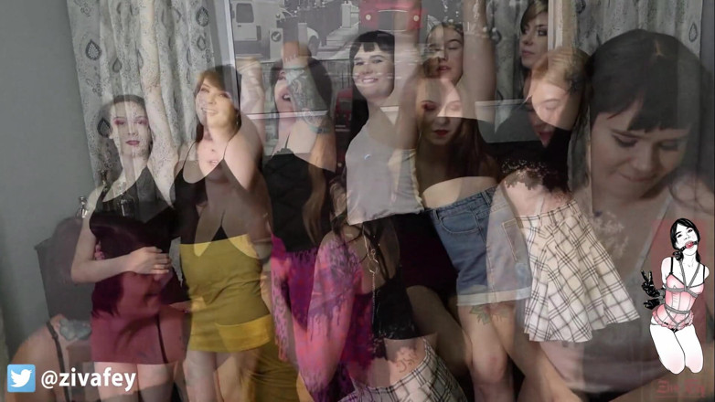 Ziva Fey: Ziva Fey - дисплей під пахвами з Larz, Skye, Mewchii, Jurnee та Ruby