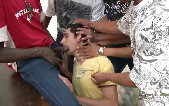 Gay Diaries: White gay gets his ass destroyed in dirty gangbang after...