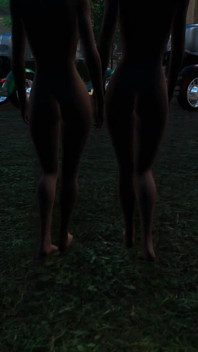Angels Awakening 12 - Nude Swimming and Lesbian Kiss Scene in a Moonlit Pool