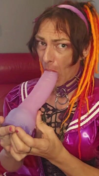 Jasmine Dlight Deepthroats Her Own Cock