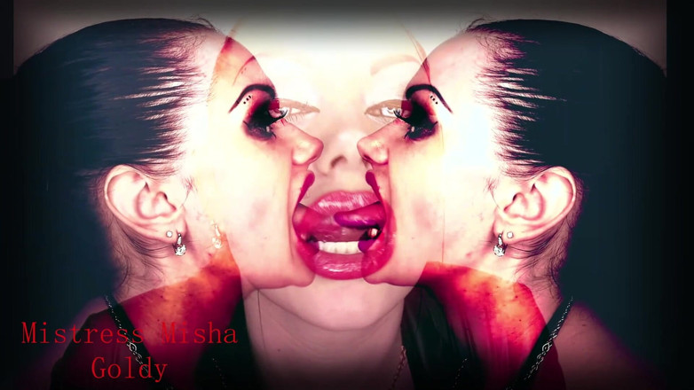 Goddess Misha Goldy: Bibir demonik yang sengit! Anda akan melakukan segala-galanya yang saya...