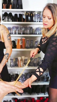 Punishment on the Slave's Feet with Doble to Dominate
