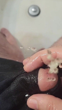 Z bliska kutas pee hole squirting sikanie, moczenie bokserów i orgazm