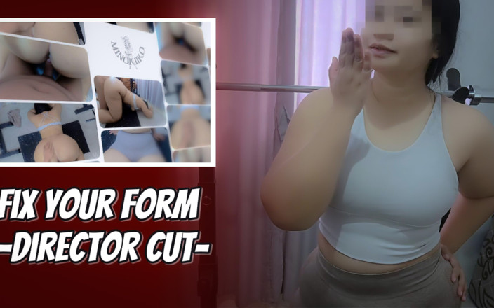 Minokiiko: -dc- Asian Fitness Girl Need to Correct Her Doggy Form