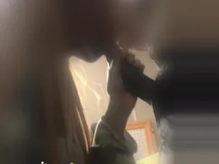 Cheating Girlfriend Sucks Big Dick Until Her Boyfriend Tries to Walk in