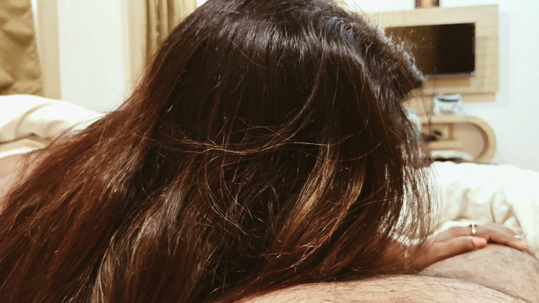 Olivia Sharma: Indian Bhabhi Slave Olivia Long Hair Deep Throat Blowjob Face...