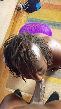 Black Shemale & Muscle BBC Top Enjoy a Sensual Suck and Fuck Session