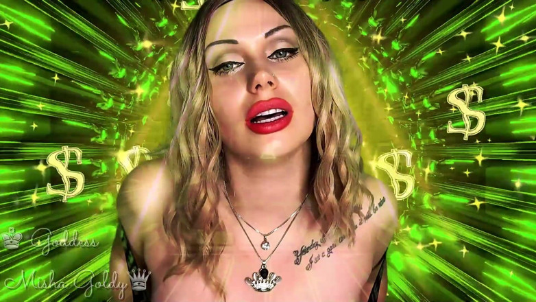 Goddess Misha Goldy: Betoverende financiële HFO &amp; oogcontact &amp; ASMR! Kom tot een financiële ondergang!