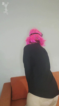 Feel My Excitement with My Kitty Mask and Natural Tits