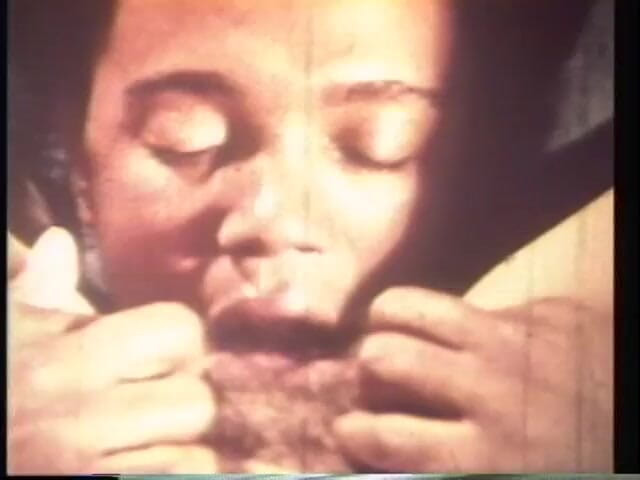 Vintage Usa: Hairy chick sprayed in her mouth by a big black...