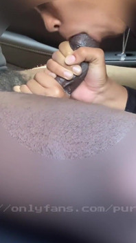 Pretty German Suck Out Every Drop of Cum Out My Dick in the Backseat