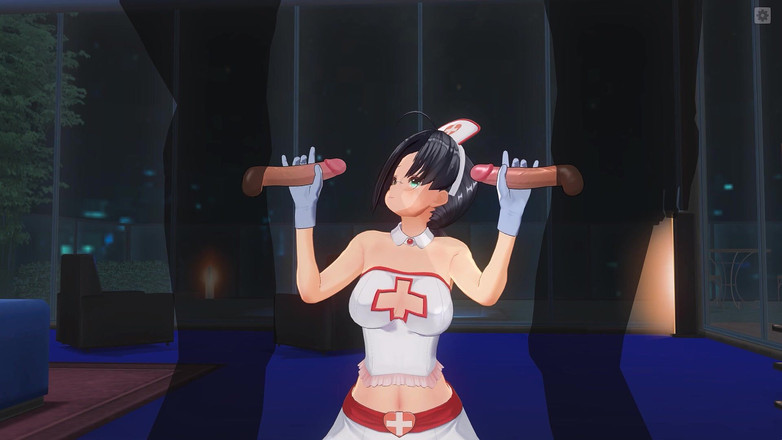 H3DC: Jururawat hentai 3D menghisap batang daripada dua pesakit sekaligus