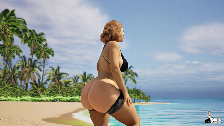 Dukes Hardcore Honeys: Big Booty PAWG Mrs. Keagan Beach Tease