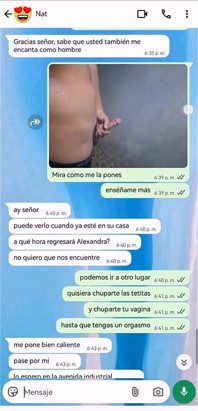 Chat caliente con la amiga de mi hijastra