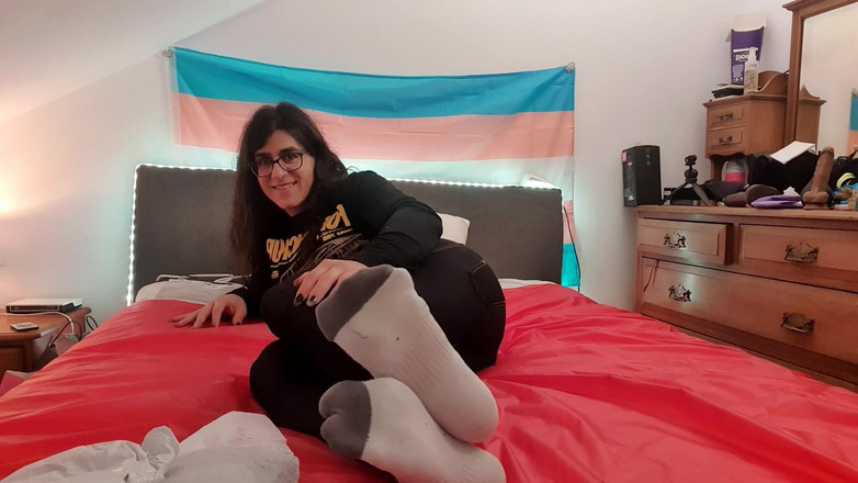 Bella Roma: Bellas legging voetfetisj Joi
