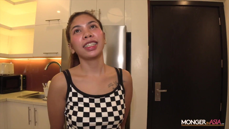 Monger In Asia: สาวเอเชียผอมบางวัยรุ่นเซ็กซี่ถูกแตกคาหีแล้วท้อง