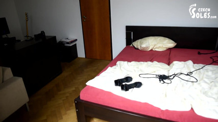 Czech Soles - foot fetish content: Tied up and Having Her Sexy Feet Worshiped