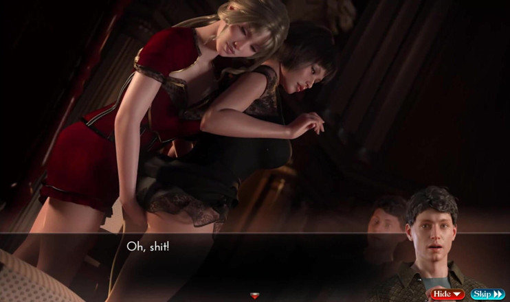 Dirty GamesXxX: Řád geneze: dvě sexy dívky, sex ve třech a stříkání...