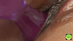 Naughty Asian Women: An Asian Brunette Cutie Iris Gives an Interview and Masturbates...