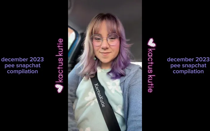 Kactus kutie: December 2023 Pee Compilation