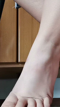 Under the Table POV White Slippers & Dining Feet Cam