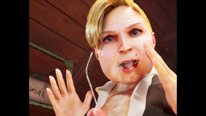 Denis animation: Chubby with Big Tits Love Pizza!