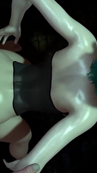 Hot Girl with Green Hair is getting Fucked from Behind: 3D Porn