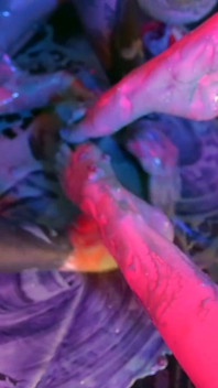 Messy Feet in Cotton Candy & Cream