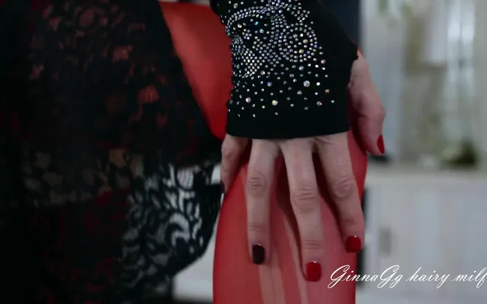 GinnaGg: Mistress Changes Stockings and Changes Dress, Foot Fetish, Stockings Fetish,...