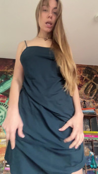 Lifting My Dress for a Cheeky Panty Tease