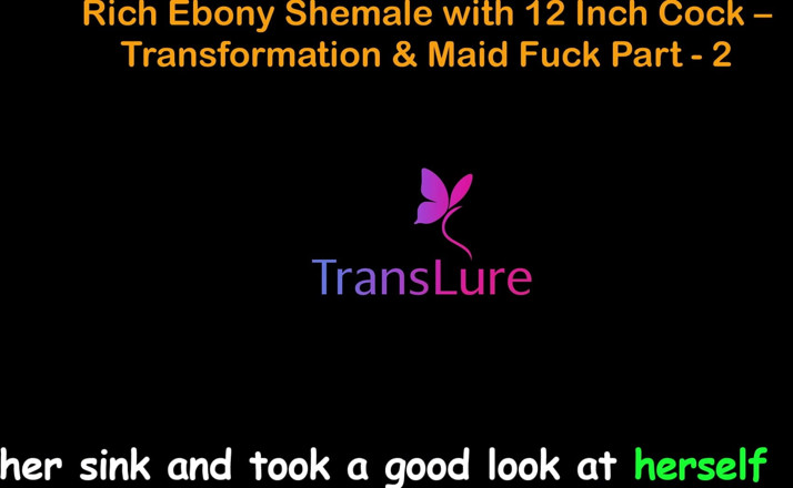 TransLure: Englische audio-sexgeschichte rich ebenholz-transe mit 12-zoll-schwanz - Transformation &amp; zimmermädchen-fick - teil 2