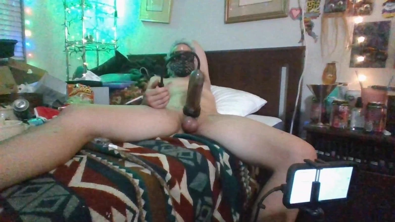 Sexy possum: Pumping Uncut Cock, Smoking, Fleshlight, Premature First Cumming, Trying so...