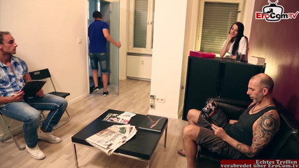 EroCom: Korseli siyah saçlı Alman sürtük her zaman seks için hazır