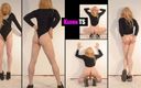 Karma TS: Super linda KarmaTS bailando striptease en ropa deportiva