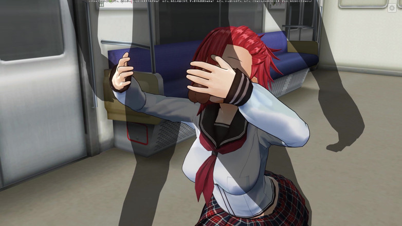 H3DC: 3D HENTAI College loszka ssie dużego kutasa w samochodzie metra