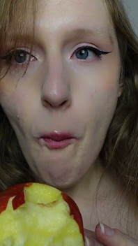 Asmr Mange Une Pomme À Poil
